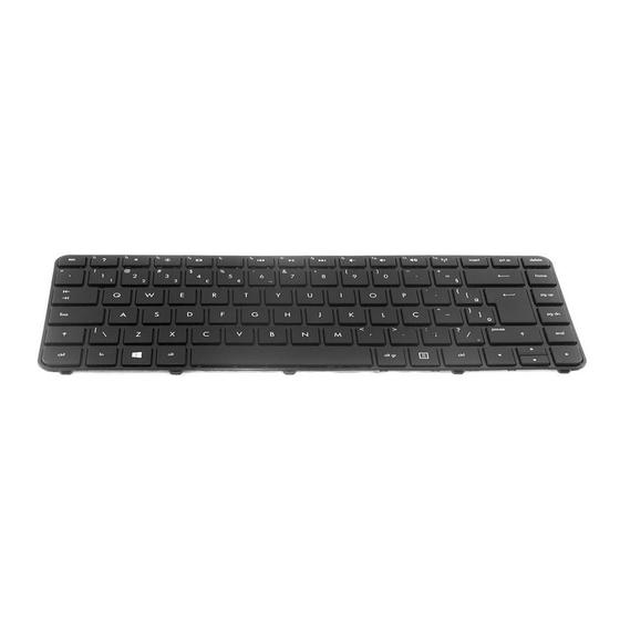 Imagem de Teclado para Notebook bringIT compatível com HP Pavilion 14-B000EO  Preto ABNT2