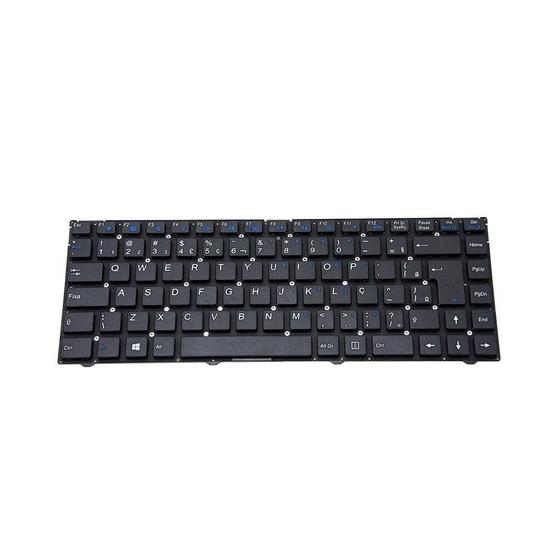 Imagem de Teclado para Notebook bringIT compatível com Itautec PN 6-80-W2440-330-1  Preto ABNT2