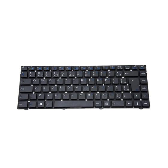 Imagem de Teclado para Notebook bringIT compatível com Itautec PN 6-80-W2440-331-1  Preto ABNT2