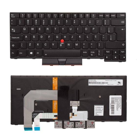 Imagem de Teclado para Notebook bringIT compatível com Lenovo  01AX405 ABNT2