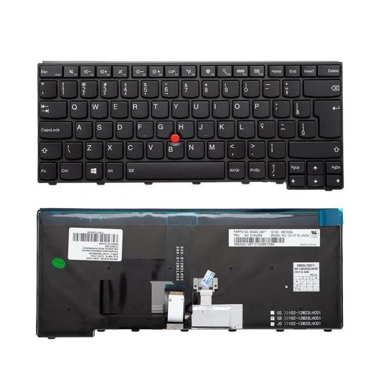 Imagem de Teclado para Notebook bringIT compatível com Lenovo E431-14INI3-3110M  Preto ABNT2