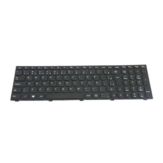 Imagem de Teclado para Notebook bringIT compatível com Lenovo G50-45  Preto ABNT2