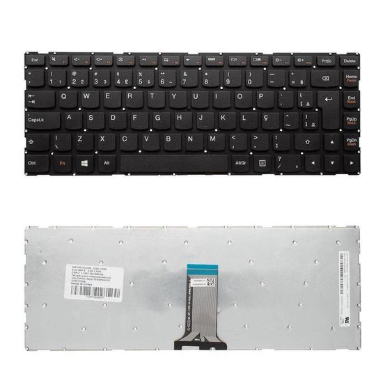 Imagem de Teclado para Notebook bringIT compatível com Lenovo Ideapad 100S-14IBR-14IBR NC140BW1 ABNT2