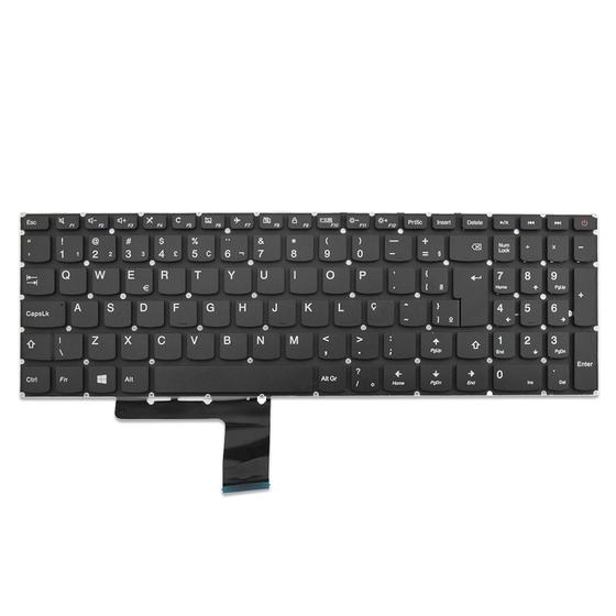 Teclado para Notebook bringIT compatível com Lenovo Ideapad 110-15ACL Preto ABNT2 Imagem de Teclado para Notebook bringIT compatível com Lenovo Ideapad 110-15ACL Preto ABNT2