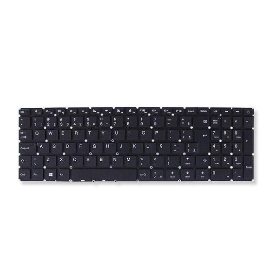 Imagem de Teclado para Notebook bringIT compatível com Lenovo Ideapad 110-15IBR  Preto ABNT2