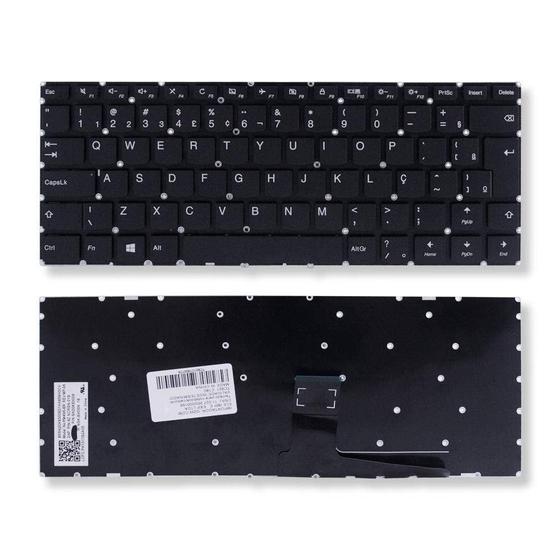 Imagem de Teclado para Notebook bringIT compatível com Lenovo Ideapad 310-14ISK  Preto ABNT2