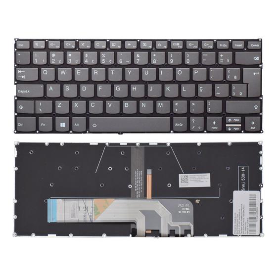 Imagem de Teclado para Notebook bringIT compatível com Lenovo Ideapad C340-14IWL ABNT2