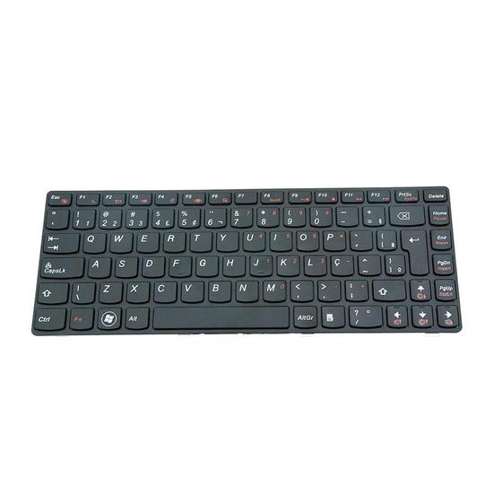 Imagem de Teclado para Notebook bringIT compatível com Lenovo Part Number 25012662  Preto ABNT2