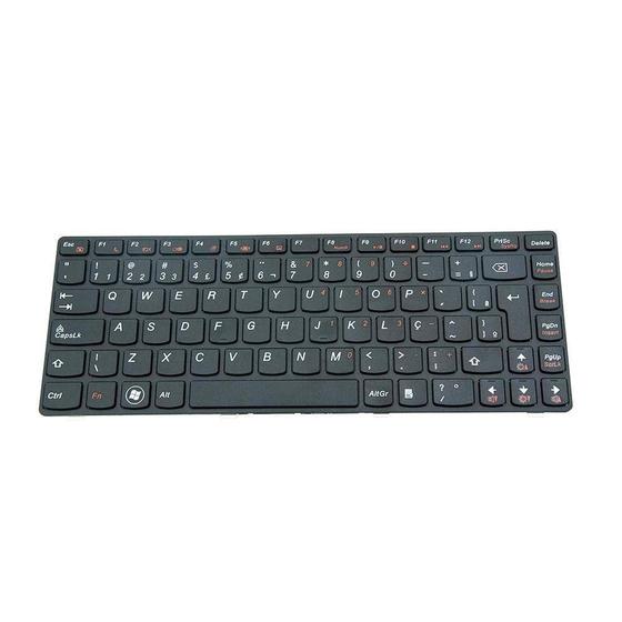 Imagem de Teclado para Notebook bringIT compatível com Lenovo Part Number 25012662  Preto ABNT2