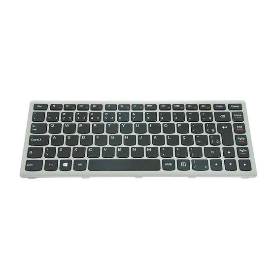 Imagem de Teclado para Notebook bringIT compatível com Lenovo Part Number 25208669 ABNT2