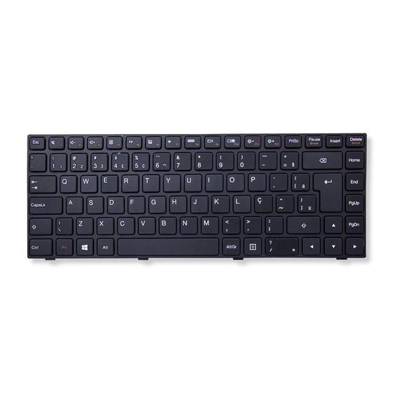 Imagem de Teclado para Notebook bringIT compatível com Lenovo Part Number 5N20J30735  Preto ABNT2