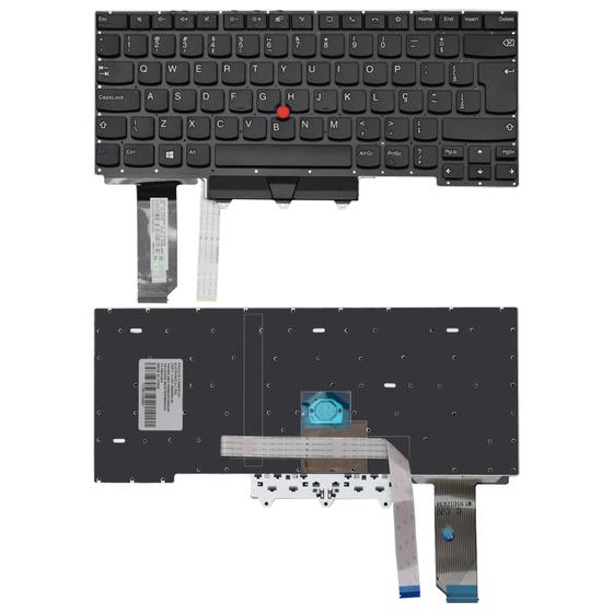 Imagem de Teclado para Notebook bringIT compatível com Lenovo Thinkpad E14 20TB001MBO ABNT2