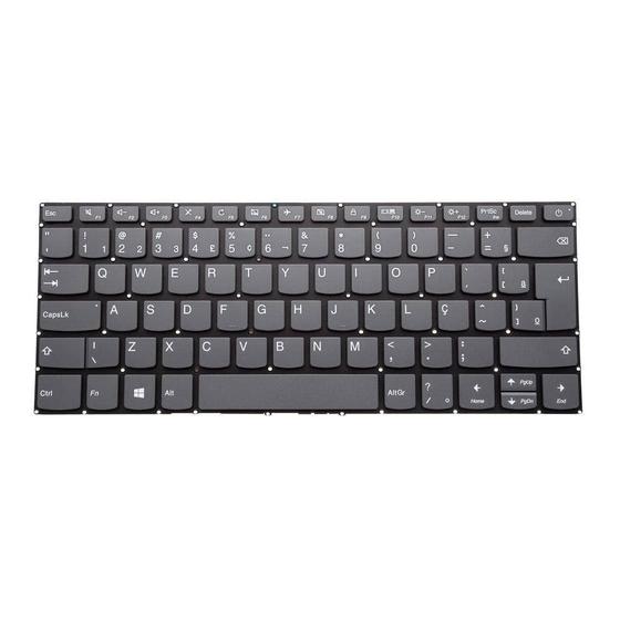 Imagem de Teclado para Notebook bringIT compatível com Lenovo V14 82NM0016BR ABNT2