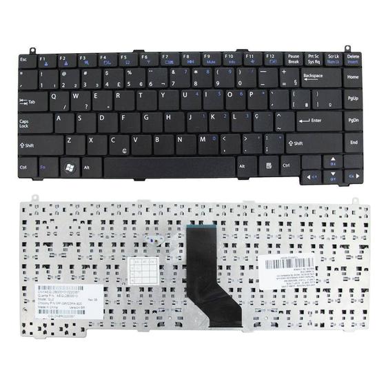 Imagem de Teclado para Notebook bringIT compatível com LG  RD400 ABNT2 - Enter Pequeno