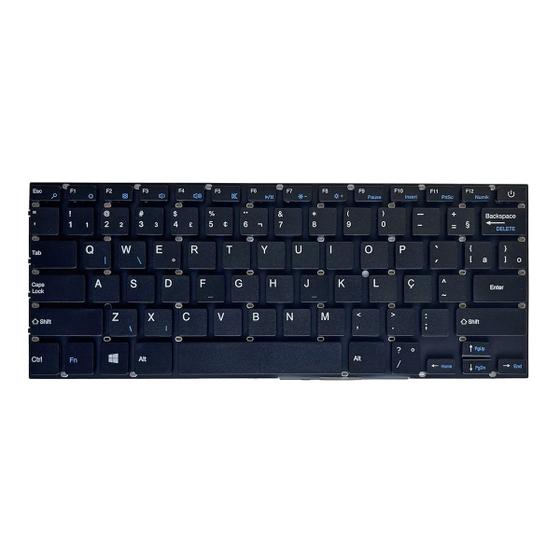 Imagem de Teclado para Notebook bringIT compatível com Multilaser Legacy PC101 ABNT2