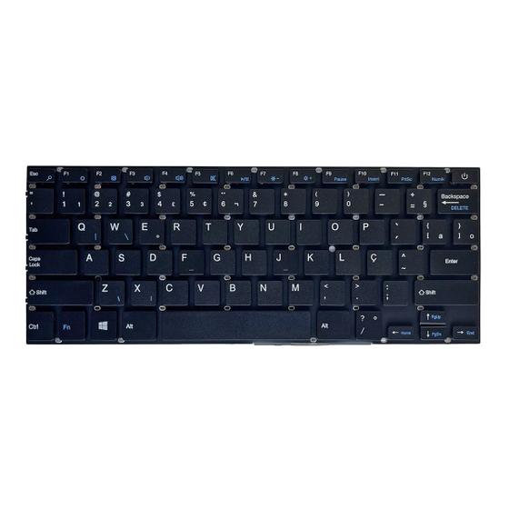 Imagem de Teclado para Notebook bringIT compatível com Multilaser Legacy PC102 ABNT2