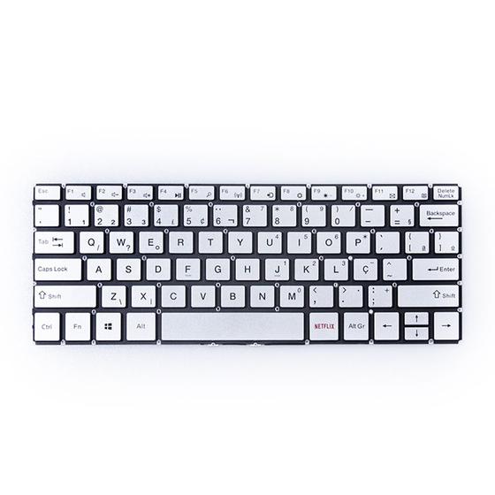 Imagem de Teclado para Notebook bringIT compatível com Multilaser M11W Prime PC301 ABNT2