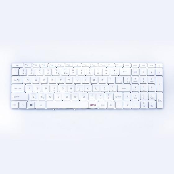 Imagem de Teclado para Notebook bringIT compatível com Multilaser Ultra UB521 ABNT2
