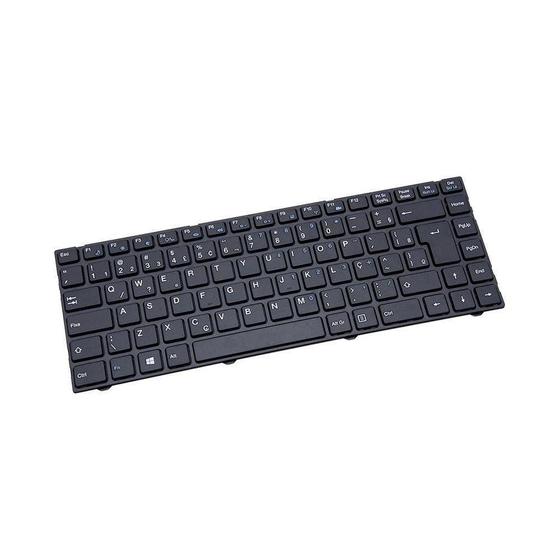 Imagem de Teclado para Notebook bringIT compatível com Positivo Part Number 82B382-FB6004 ABNT2