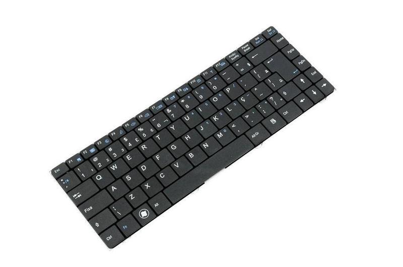 Imagem de Teclado para Notebook bringIT compatível com Positivo Premium 8010  Preto ABNT2