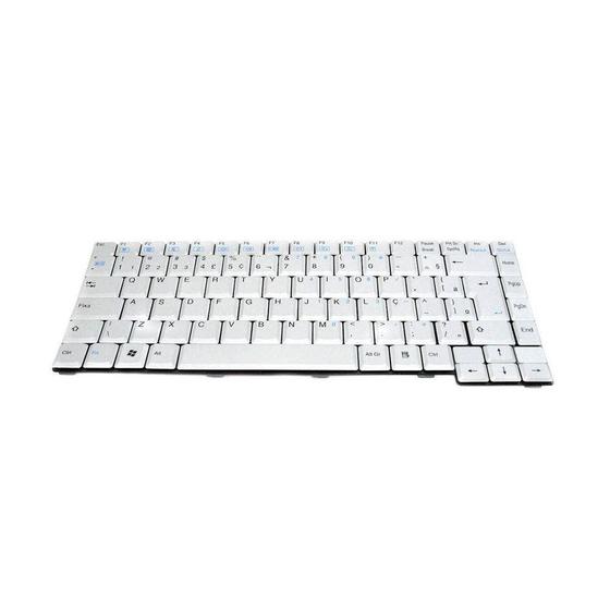 Imagem de Teclado para Notebook bringIT compatível com Positivo Premium R457P  Branco ABNT2