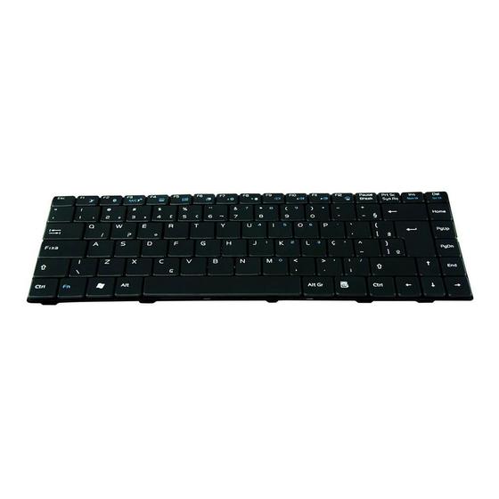 Imagem de Teclado para Notebook bringIT compatível com Positivo SIM 1079 ABNT2 - F2 BLUETOOTH