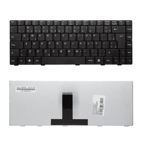 Imagem de Teclado para Notebook bringIT compatível com Positivo Sim 1461 ABNT2 