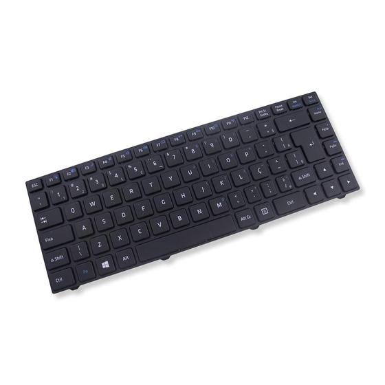 Imagem de Teclado para Notebook bringIT compatível com Positivo Sim 2660 ABNT2