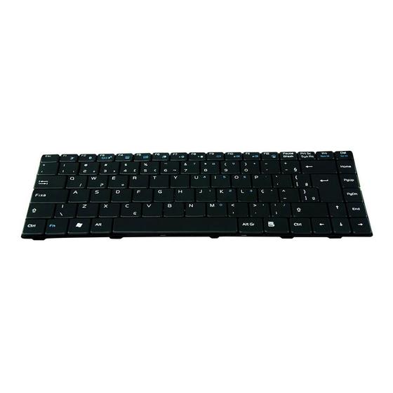 Imagem de Teclado para Notebook bringIT compatível com Positivo Sim 4000 Series ABNT2