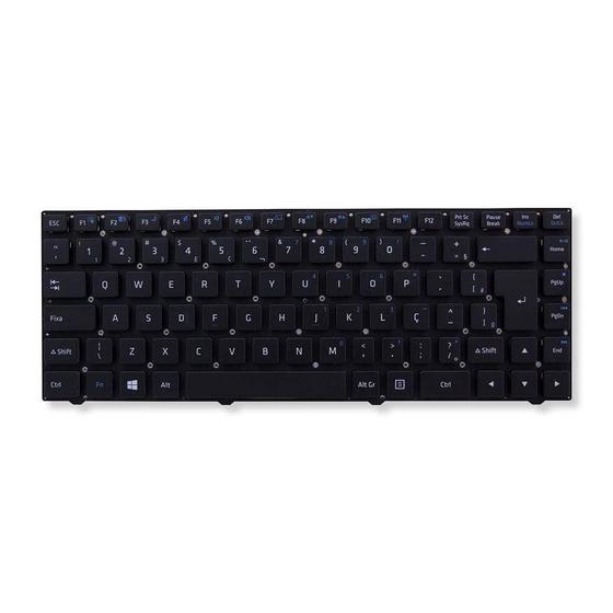 Teclado para Notebook bringIT compatível com Positivo Stilo XR2995 Preto ABNT2 Menor preço em Teclado para Notebook bringIT compatível com Positivo Stilo XR2995 Preto ABNT2