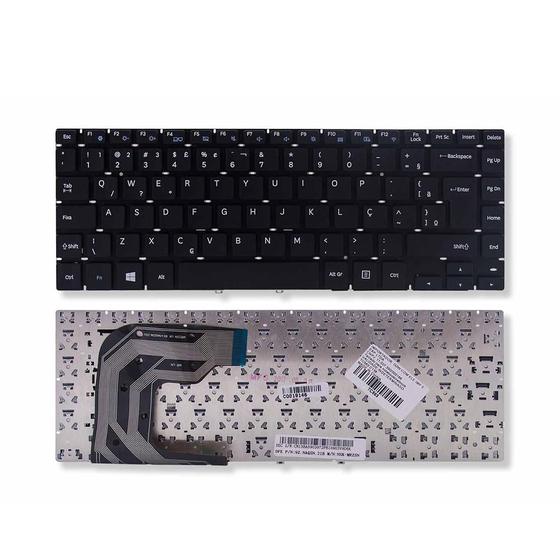 Imagem de Teclado para Notebook bringIT compatível com Samsung 370E4J  Preto Com Ç