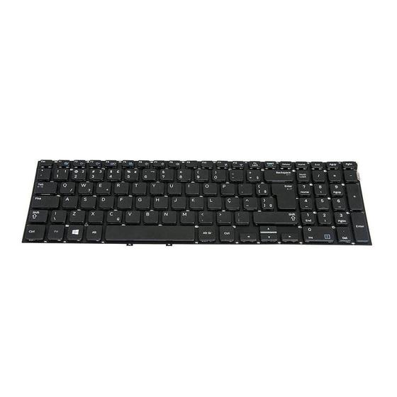 Imagem de Teclado para Notebook bringIT compatível com Samsung Np270e5g ABNT2