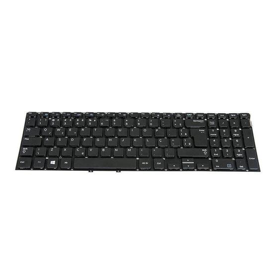 Imagem de Teclado para Notebook bringIT compatível com Samsung NP270E5K-KW2BR  ABNT2