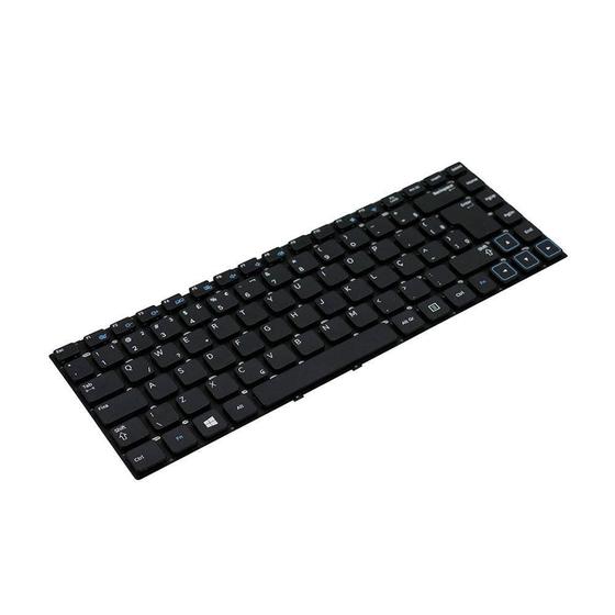 Imagem de Teclado para Notebook bringIT compatível com Samsung NP300E4C  Preto ABNT2