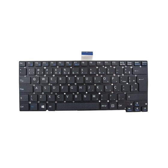 Imagem de Teclado para Notebook bringIT compatível com Sony Vaio 149111822BR SVT13112FXS  Preto ABNT2