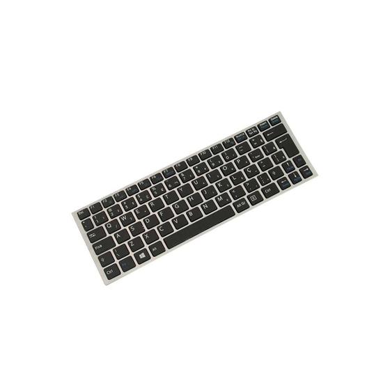 Imagem de Teclado para Notebook bringIT compatível com Sony Vaio Part Number A1807443A  Preto ABNT2