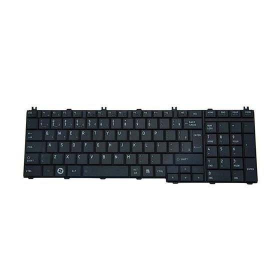 Imagem de Teclado para Notebook bringIT compatível com Toshiba Satellite L655-16E ABNT2