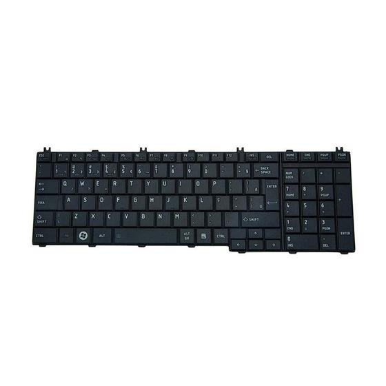 Imagem de Teclado para Notebook bringIT compatível com Toshiba Satellite L655D ABNT2