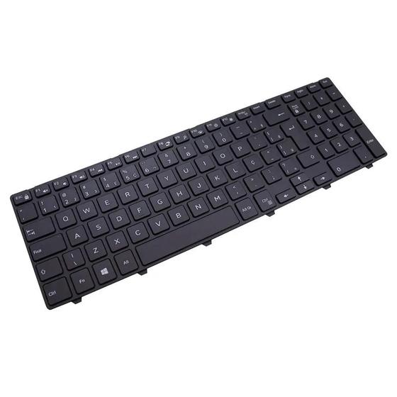 Imagem de Teclado Para Notebook Dell Inspiron 15-3543 I15-5566-A10P, Cor Preto Abnt2 BR