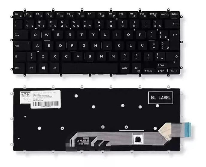 Imagem de Teclado Para Notebook Dell Latitude 3490 Abnt2 V14-3480 Abnt2 BR Com Ç Dell Inspiron i13-5378
