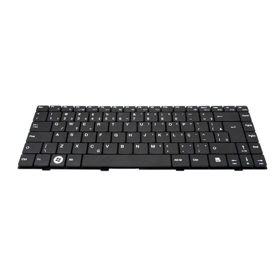 Imagem de Teclado para Notebook Intelbras Part Number PK130AQ1A45  Preto ABNT2