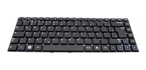 Imagem de TECLADO PARA NOTEBOOK SAMSUNG 300e E4a-a02jm ABNT2 BR COM Ç COR RETO COM MOLDURA