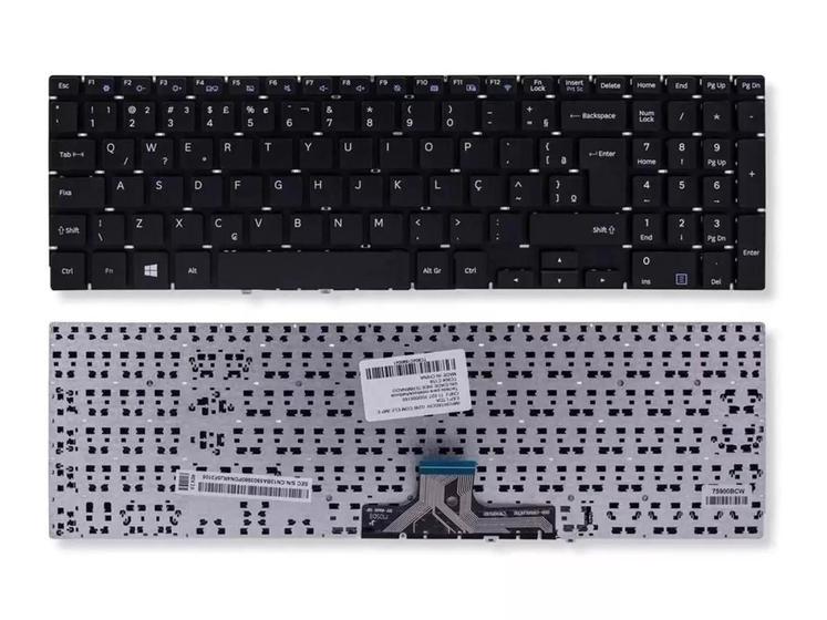 Imagem de Teclado Para Notebook Samsung Expert X50 NP350XBE-XH3BR, Cor Preto