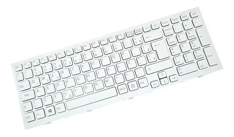 Imagem de Teclado Para Notebook Sony VPCEH VAIO PCG-71811M, VAIO PCG-71911X, VAIO PCG-71913L Cor Branco