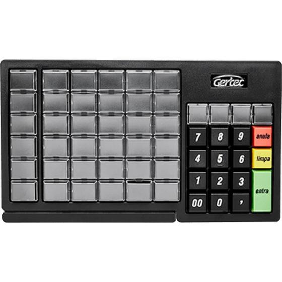 Imagem de Teclado Para PDV Gertec TEC55 Programável USB Preto