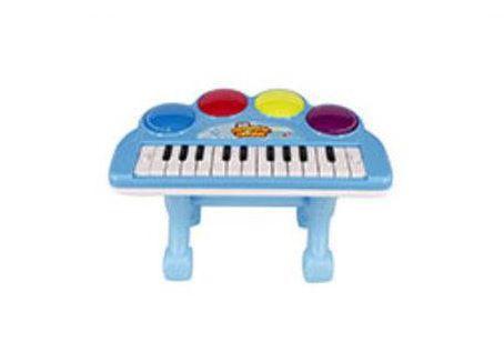 Imagem de Teclado piano baby musical infantil com suporte e luz