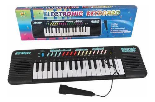 Imagem de Teclado Piano Infantil Com Microfone Musical Educativo