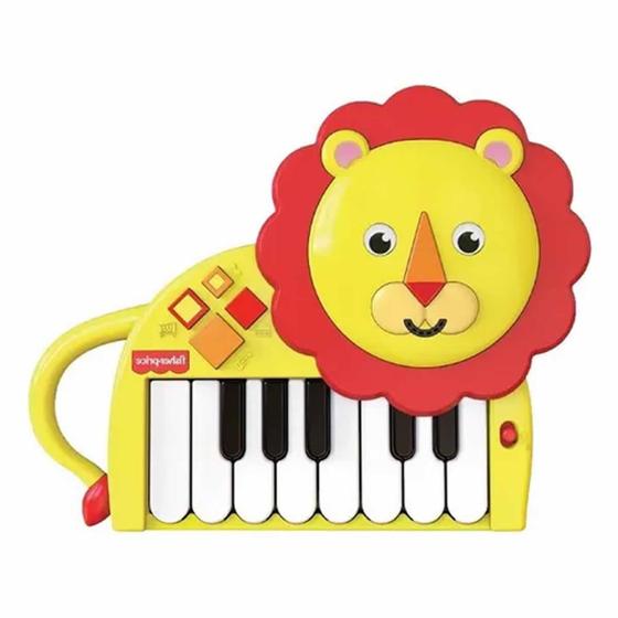 Imagem de Teclado Piano Infantil Musical Leão - Fisher Price Fun