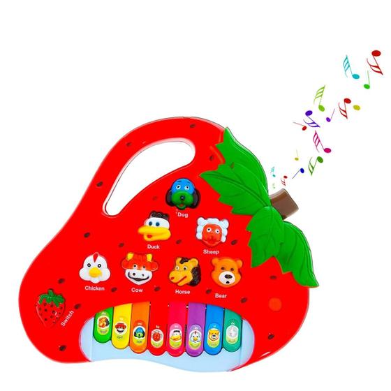 Imagem de Teclado Piano Musical Bebê Brinquedo Infantil Divertido Drum