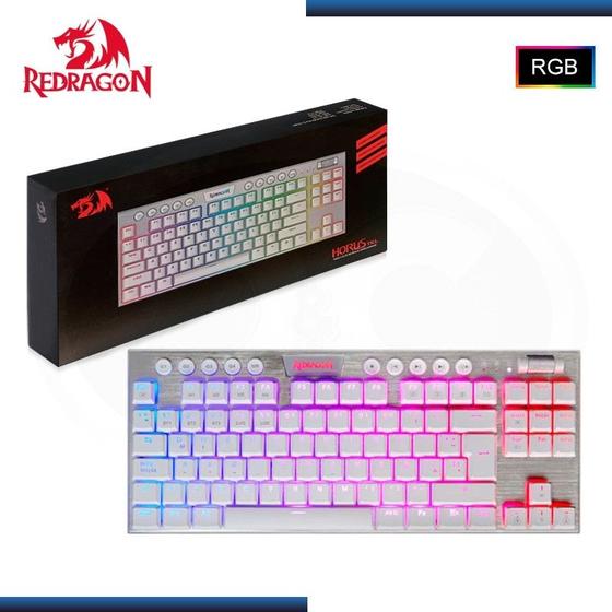 Imagem de Teclado Redragon Horus TKL Wifi K621W-RGB-SP White